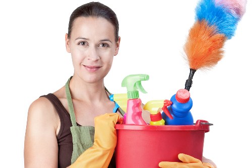 Professional window cleaning for a bright home exterior