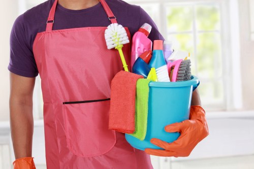 Professional end of tenancy cleaning in a kitchen