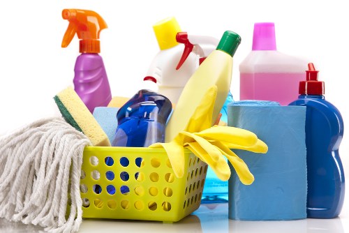 Commercial one off cleaning in an office workspace