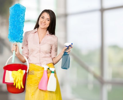 Cleaning cabinets and storage spaces during move in cleaning