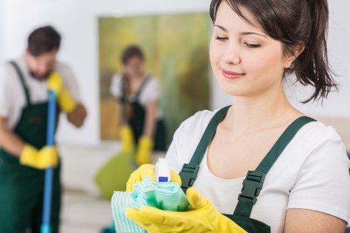 Professional after builders cleaning on a kitchen surface